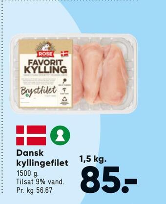 Bilka Dansk kyllingefilet tilbud