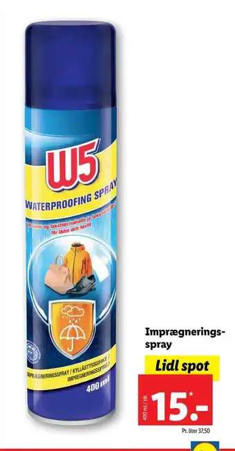 Lidl Imprægneringsspray tilbud