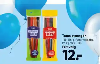 Bilka Toms stænger tilbud
