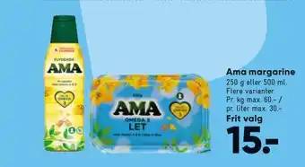 Bilka Ama margarine tilbud