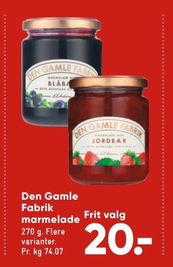 Bilka Den gamle fabrik marmelade tilbud