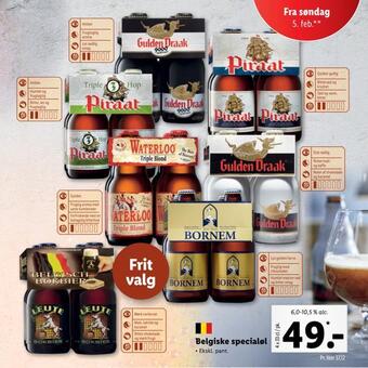 Lidl Belgiske specialøl tilbud
