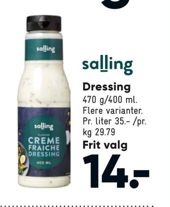 Bilka Dressing tilbud