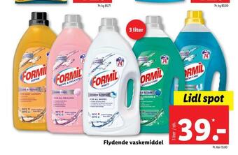 Lidl Flydende vaskemiddel tilbud