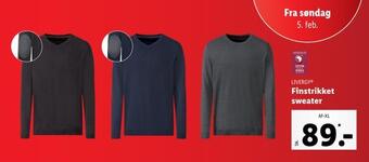 Lidl Finstrikket sweater tilbud