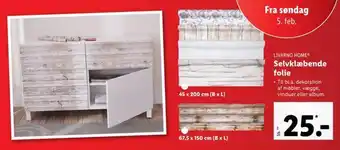 Lidl Selvklæbende folie tilbud