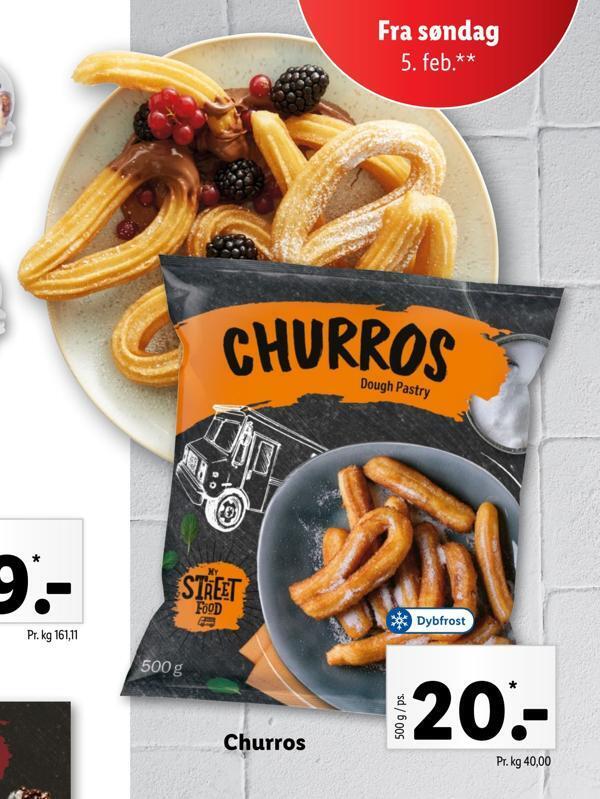Churros tilbud hos Lidl