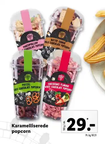 Lidl Karamelliserede popcorn tilbud