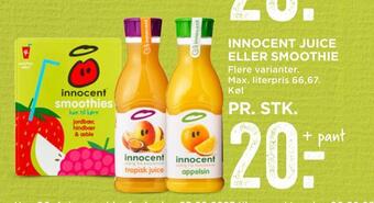 MENY Innocent juice eller smoothie tilbud