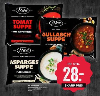 MENY Mou suppe tilbud