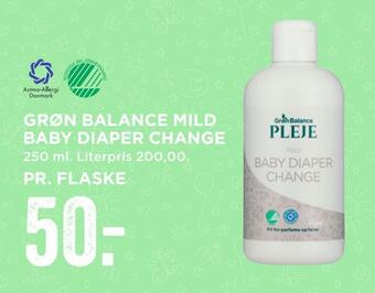 MENY Grøn balance mild baby diaper change tilbud