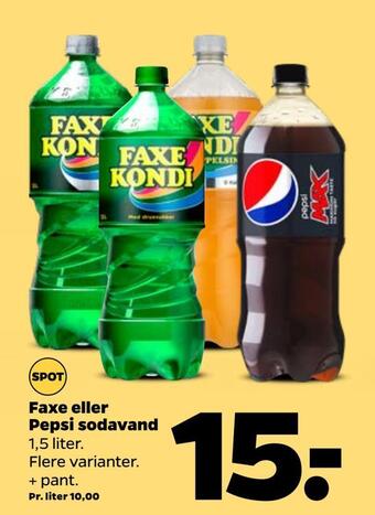 Netto Faxe eller pepsi sodavand tilbud