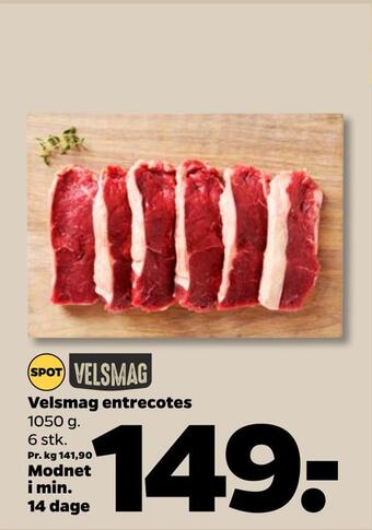 Netto Velsmag entrecotes tilbud