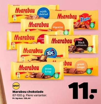 Netto Marabou chokolade tilbud