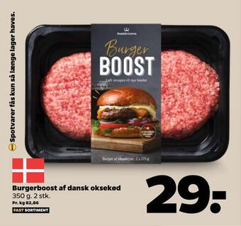 Netto Burgerboost af dansk oksekød tilbud