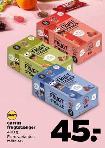 Netto Castus frugtstænger tilbud