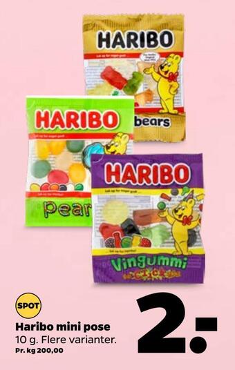Netto Haribo mini pose tilbud