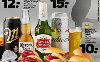 Netto Budweiser, stella artois, miller eller corona tilbud