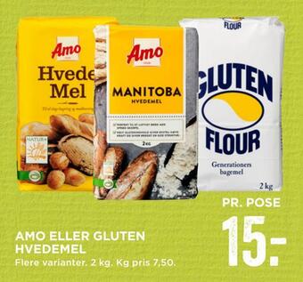 MENY Amo eller gluten hvedemel tilbud