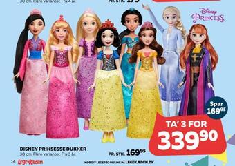 Legekæden Disney prinsesse dukker tilbud