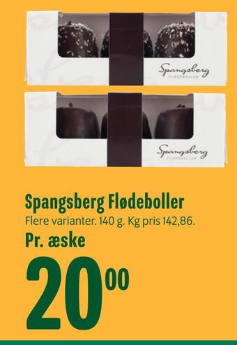 Min Købmand Spangsberg flødeboller tilbud