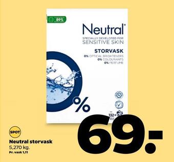 Netto Neutral storvask tilbud