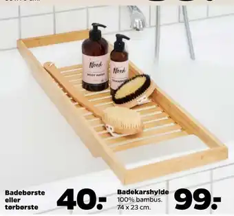Badebørste eller tørbørste