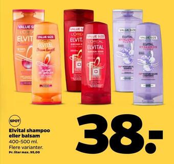 Netto Elvital shampoo eller balsam tilbud