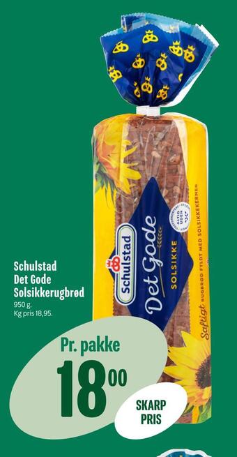 Schulstad det gode solsikkerugbrød