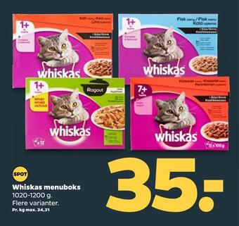 Netto Whiskas menuboks tilbud