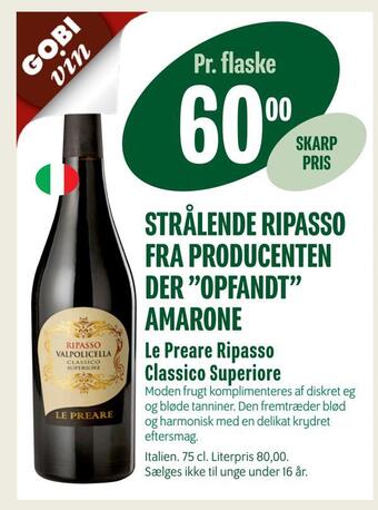 Min Købmand Le preare ripasso classico superiore tilbud