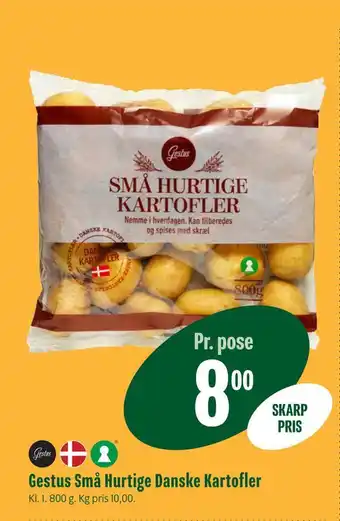 Min Købmand Gestus små hurtige danske kartofler tilbud