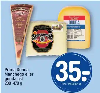 REMA 1000 Prima donna, manchego eller gouda ost tilbud