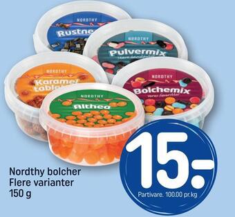 REMA 1000 Nordthy bolcher tilbud