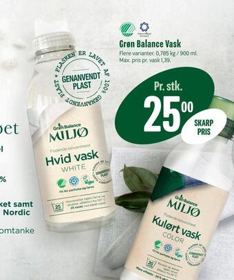 Grøn balance vask