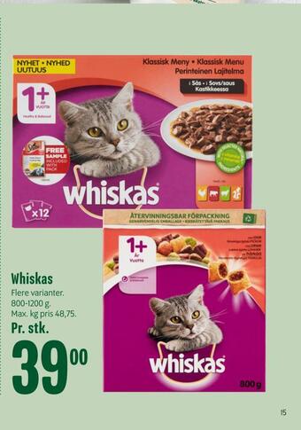 Min Købmand Whiskas tilbud