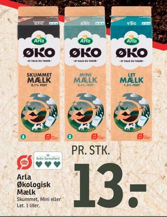 SPAR Arla økologisk mælk tilbud
