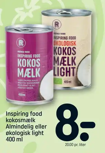 Inspiring food kokosmælk almindelig eller økologisk light