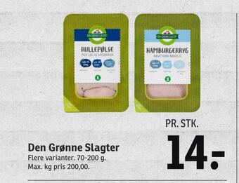 SPAR Den grønne slagter tilbud