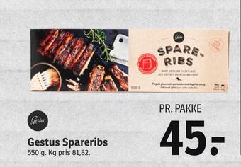 SPAR Gestus spareribs tilbud