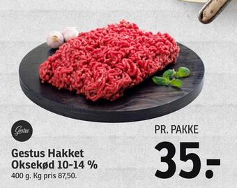 SPAR Gestus hakket oksekød 10-14 % tilbud