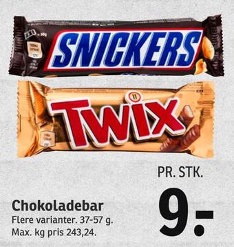 SPAR Chokoladebar tilbud