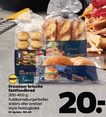 Netto Brioche fastfoodbrød tilbud