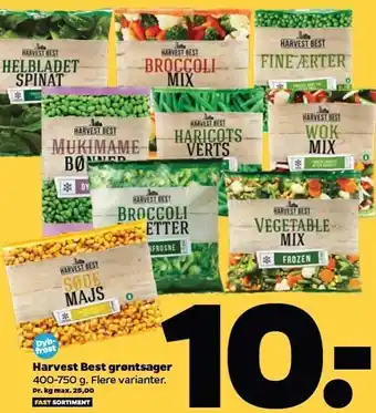 Netto Harvest best grøntsager - frost - flere varianter tilbud