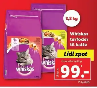 Whiskas tørfoder til katte 3,8 kg