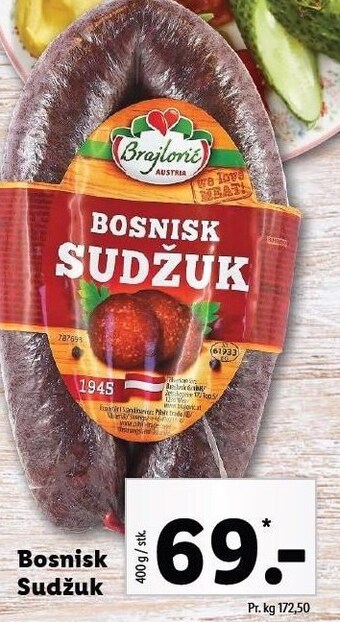Lidl Bosnisk sudzuk tilbud