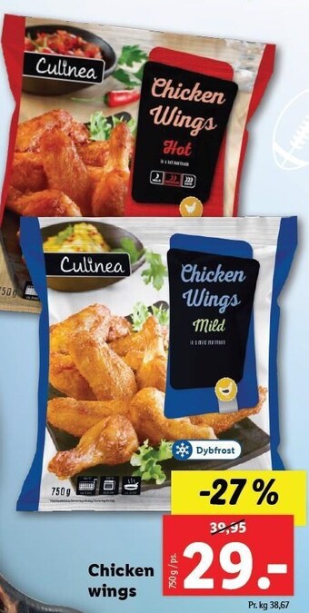 Lidl Chicken wings tilbud