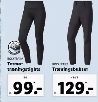 Lidl Termotræningstights el. træningsbukser tilbud