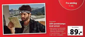 Lidl Lled-pandelampe med sensor tilbud