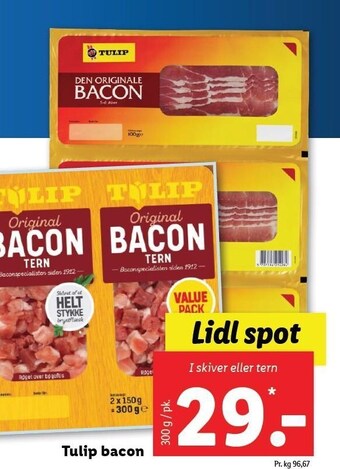 Lidl Tulip bacon tilbud